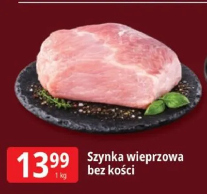 Szynka wieprzowa bez kości promocja w Leclerc