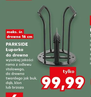 Łuparka do drewna Parkside promocja w Kaufland