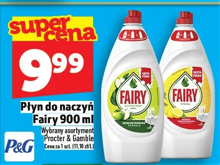 Płyn do naczyń Fairy promocja w TOPAZ