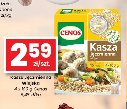 Kasza jęczmienna wiejska Cenos promocja w emma MARKET