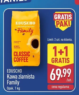 Kawa ziarnista Family Eduscho promocja w Aldi