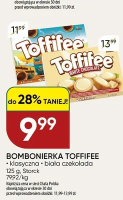 Bombonierka Toffifee biała czekolada promocja w Chata Polska