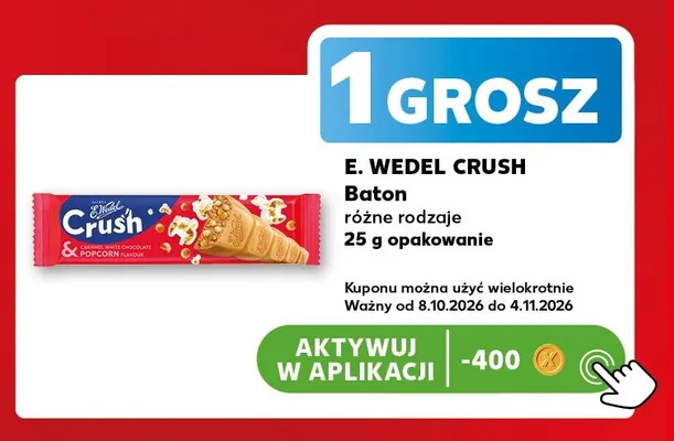 Baton E.Wedel Crush promocja w Kaufland