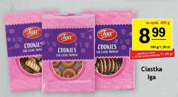 Ciastka Iga promocja w Gram Market