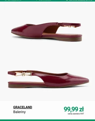 Baleriny GRACELAND promocja w Deichmann