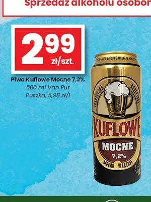 Piwo Kuflowe Mocne 7,2% promocja w emma MARKET