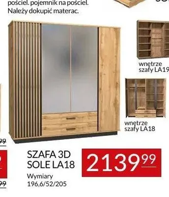 Szafa 3D Abra Meble Sole LA18 promocja w Abra Meble