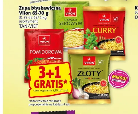 Zupa błyskawiczna Curry Vifon promocja w Prim Market