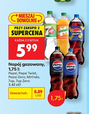 Napój gazowany Pepsi Twist promocja w Biedronka
