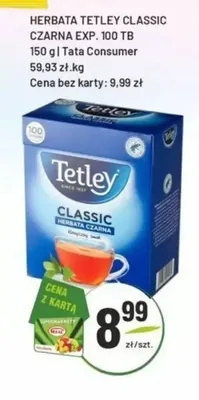 Herbata czarna Tetley Classic promocja w Sedal