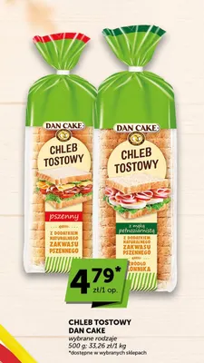 Chleb tostowy Dan Cake pszenny promocja w ABC