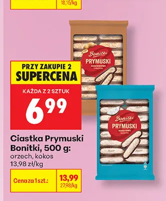 Ciastka Prymuski kokos Bonitki promocja w Biedronka