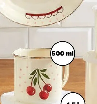 Kubek emaliowany Florina ø9cm promocja w Netto