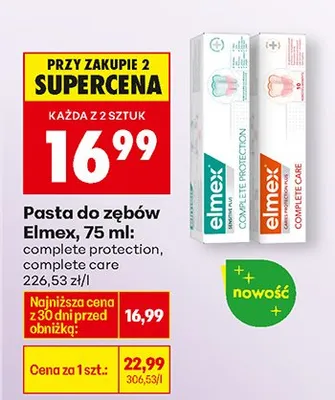 Pasta do zębów Complete Care promocja w Biedronka