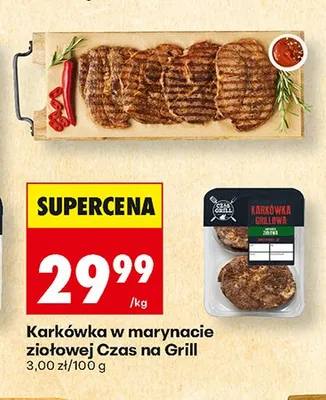 Karkówka w marynacie ziołowej Czas na Grill promocja w Biedronka