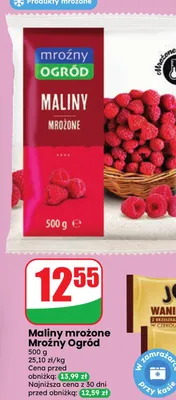 Maliny mrożone Mroźny Ogród promocja w Dino