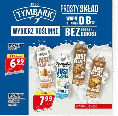 Napój roślinny Just Plants barista karmel, owies, migdał, owies promocja w Prim Market