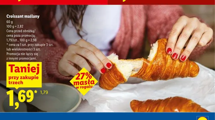 Croissant maślany promocja w Lidl