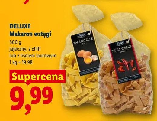 Makaron wstęgi z liściem laurowym Deluxe promocja w Lidl