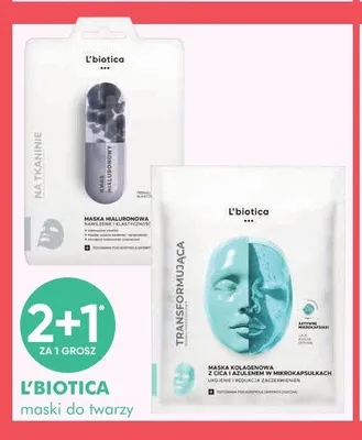 Maska hialuronowa L'biotica promocja w Super-Pharm