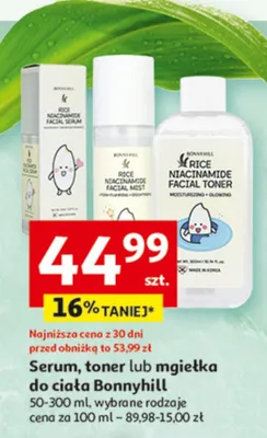 Serum, toner lub mgiełka do ciała Bonnyhill promocja w Auchan