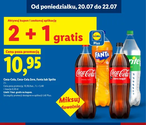 Napój Coca-cola promocja w Lidl