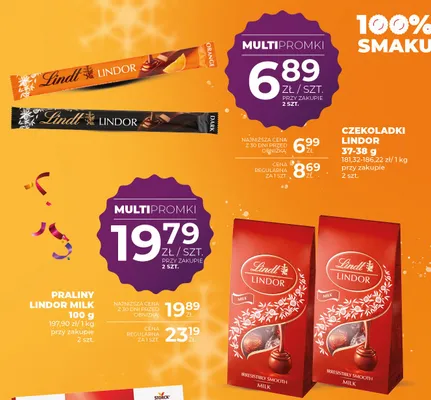 Praliny Lindor Milk promocja w Duży Ben