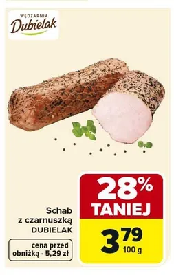 Schab z czarnuszką Dubielak promocja w Carrefour Market
