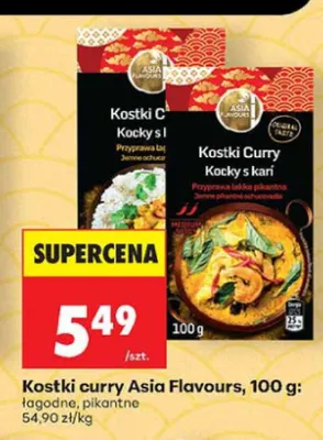 Kostki curry pikantne Asia Flavours promocja w Biedronka