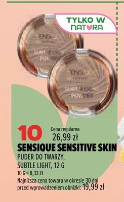 Puder do twarzy Sensique Sensitive Skin promocja w Drogerie Natura