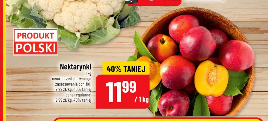 Nektarynki promocja w POLOmarket