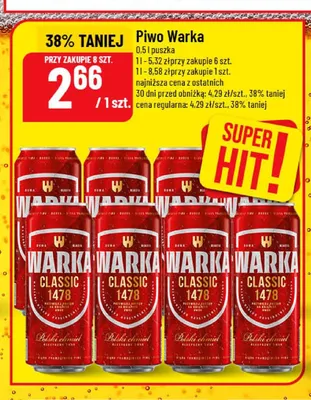 Piwo Warka Classic promocja w POLOmarket