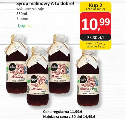 Syrop malinowy A to dobre! promocja w Market Point