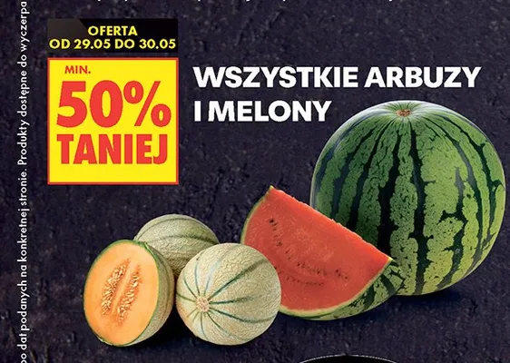 Arbuzy i melony promocja w Biedronka
