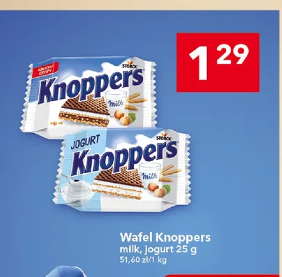 Wafel Knoppers milk promocja w LEWIATAN