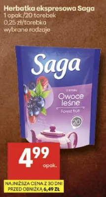 Herbatka ekspresowa Owoce leśne promocja w Delikatesy Centrum