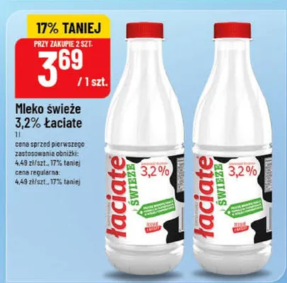 Mleko świeże 3,2% Łaciate promocja w POLOmarket
