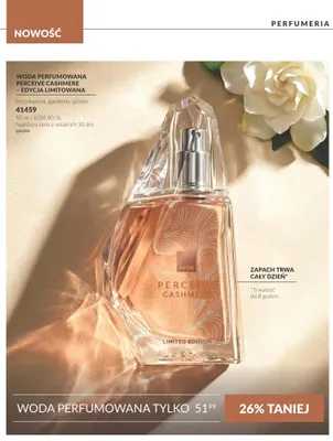 Woda perfumowana Perceive Cashmere edycja limitowana Avon promocja w AVON