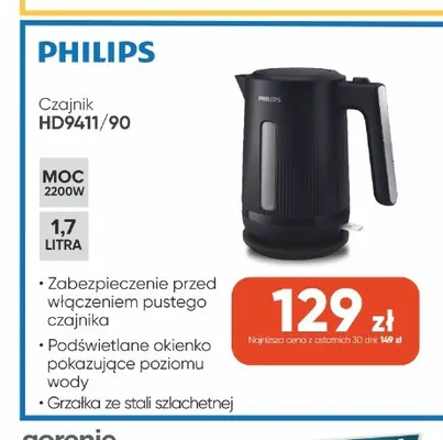 Czajnik Philips HD9411/90 promocja w Max Elektro