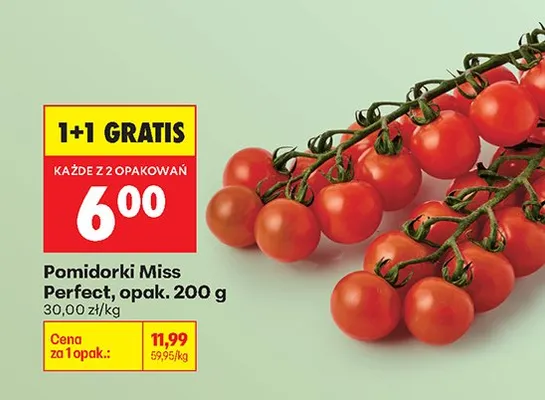 Pomidorki Miss Perfect, opak. 200 g promocja w Biedronka