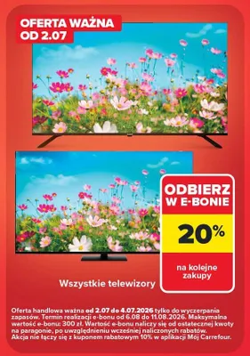 Telewizory promocja w Carrefour