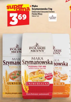 Mąka Szymanowska tortowa Polskie Młyny promocja w TOPAZ