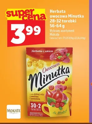 Herbata owocowa Minutka promocja w TOPAZ