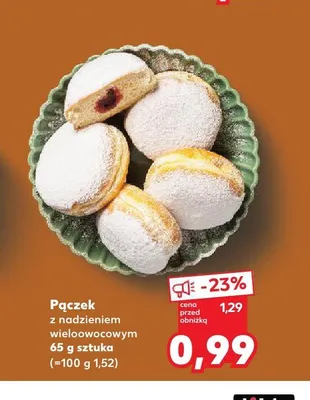 Pączek z nadzieniem wieloowocowym promocja w Kaufland