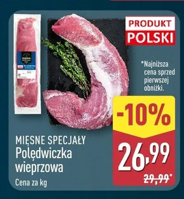 Polędwiczka wieprzowa Mięsne Specjały promocja w Aldi