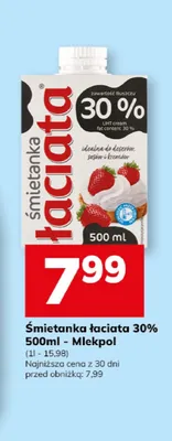 Śmietanka Łaciata 30% promocja w Hitpol
