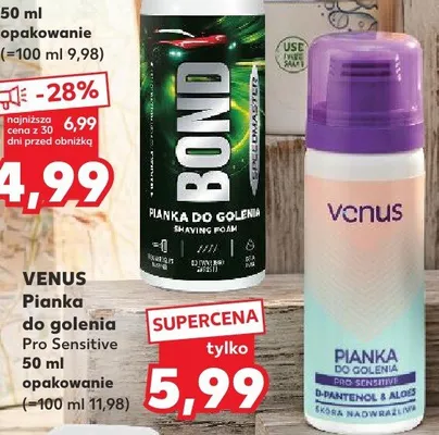 Pianka do golenia Venus Pro Sensitive promocja w Kaufland