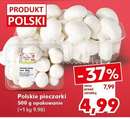 Pieczarki polskie promocja w Kaufland