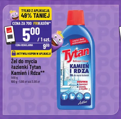 Żel do mycia łazienki Tytan Kamień i Rdza promocja w POLOmarket