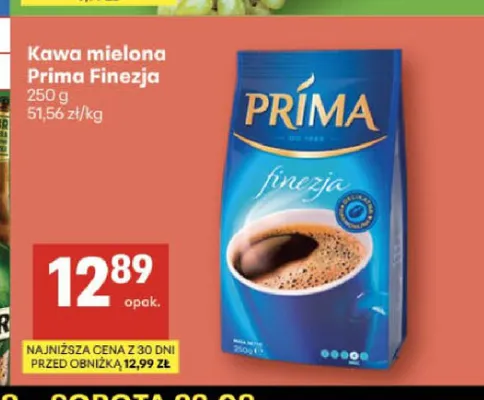 Kawa mielona Prima Finezja promocja w Delikatesy Centrum